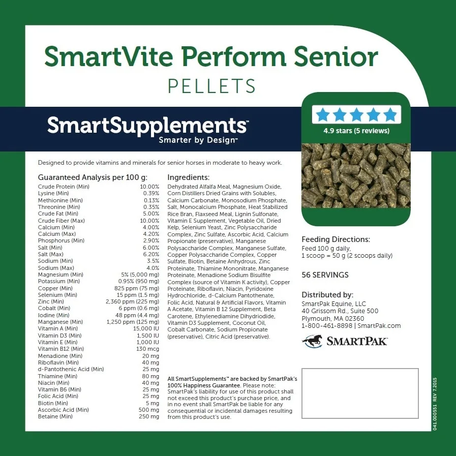 SmartVite Perform Senior Pellets - Image 2