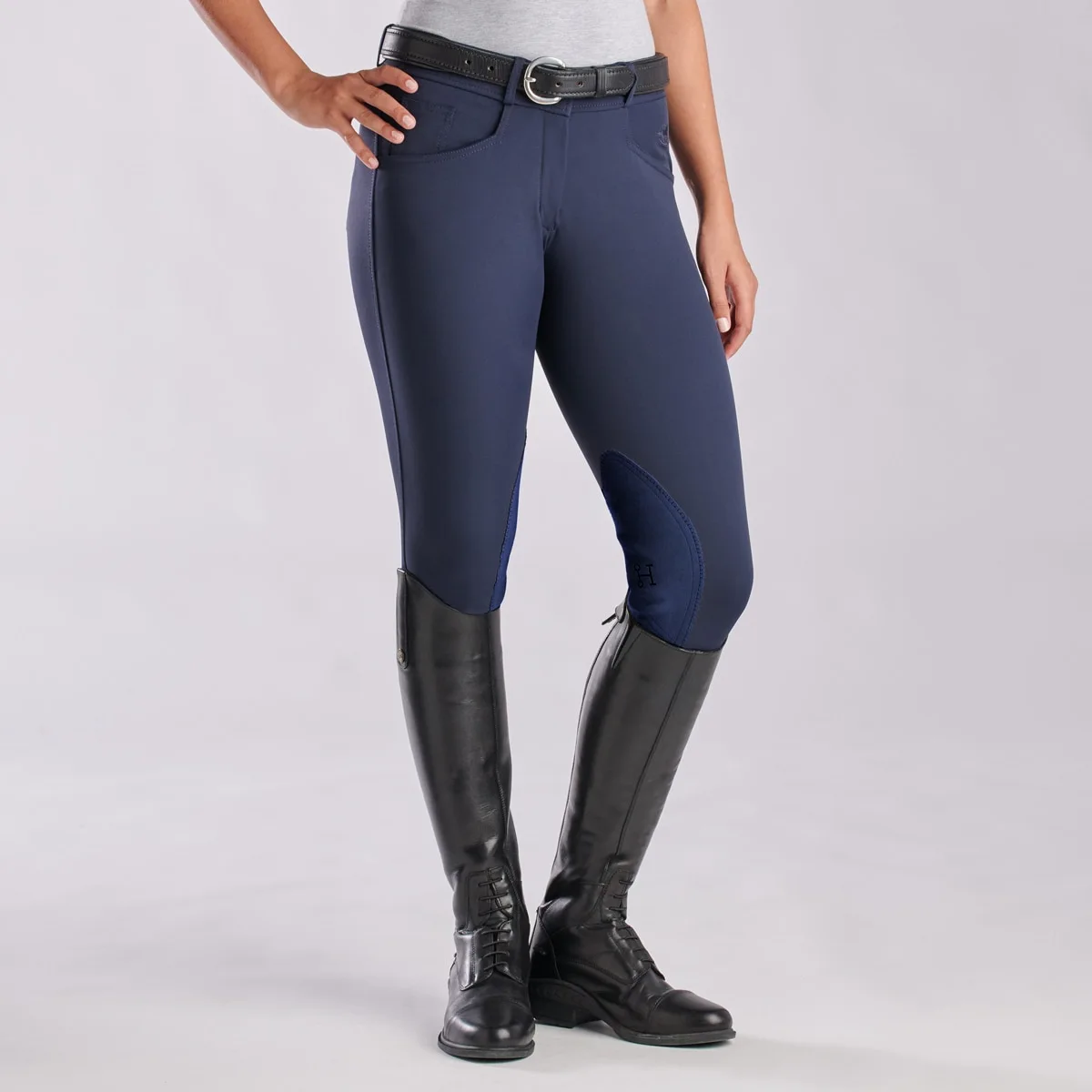Hadley Mid-Rise Breeches By SmartPak - Knee Patch - Image 9