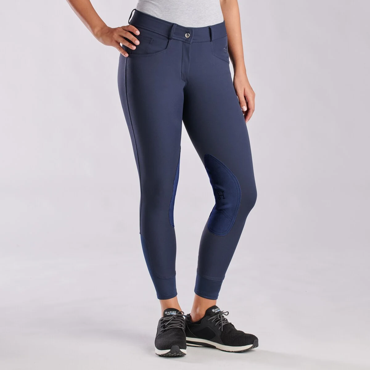 Hadley Mid-Rise Breeches By SmartPak - Knee Patch - Image 10