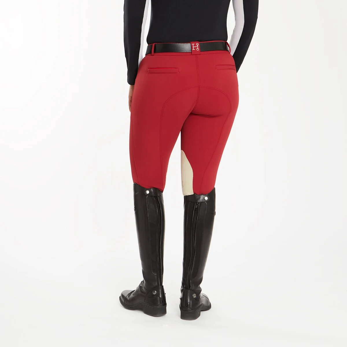 Hadley Mid-Rise Breeches By SmartPak - Knee Patch - Image 2