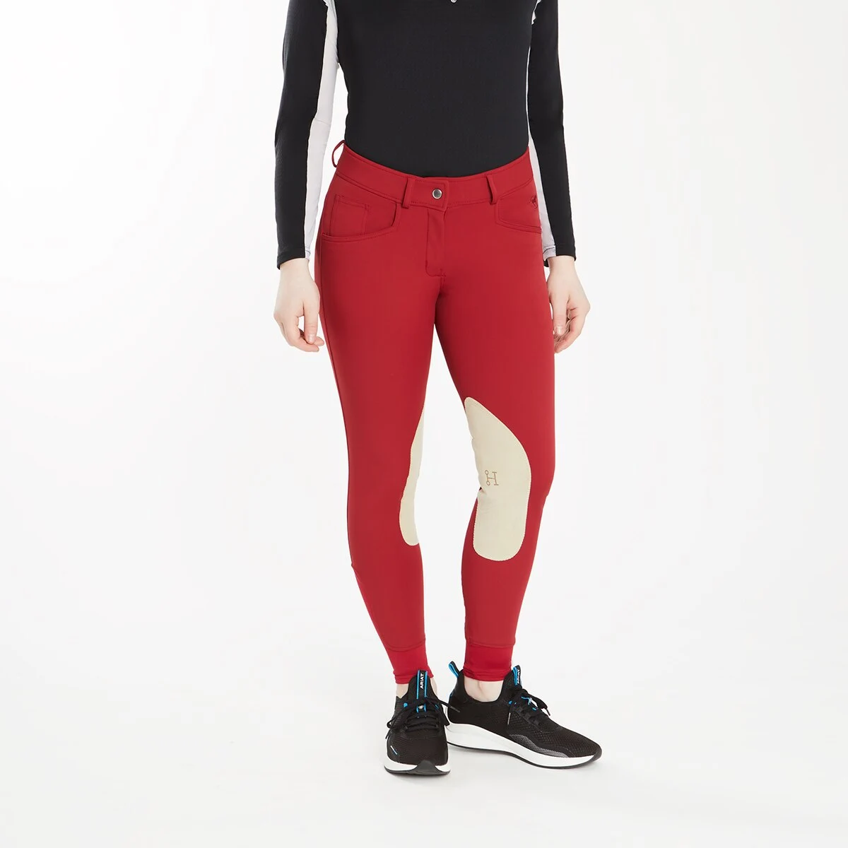 Hadley Mid-Rise Breeches By SmartPak - Knee Patch - Image 3