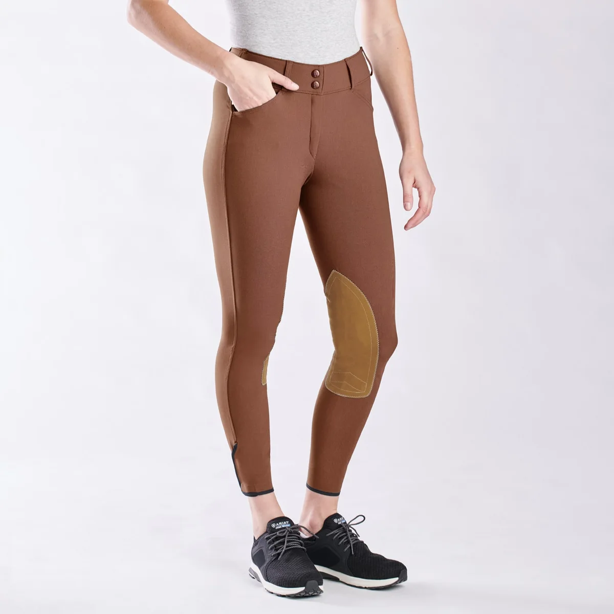 The Tailored Sportsman Vintage Tan Patch Mid Rise Breech - Image 7