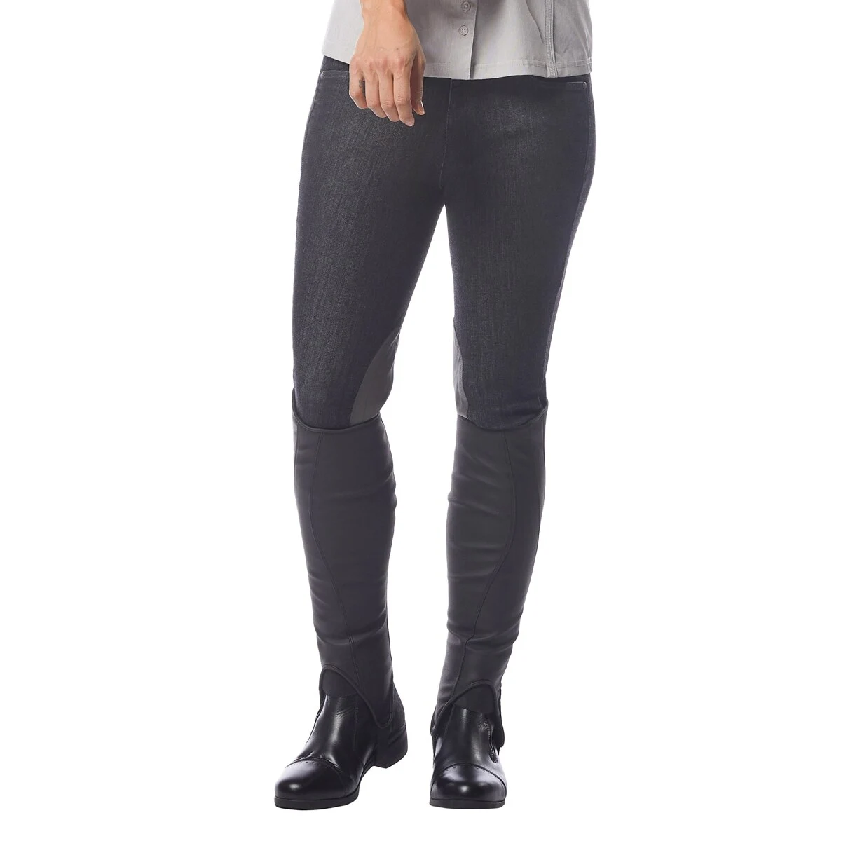 Kerrits Stretch Denim Knee Patch Breech - Image 8