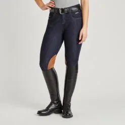 Kerrits Stretch Denim Knee Patch Breech