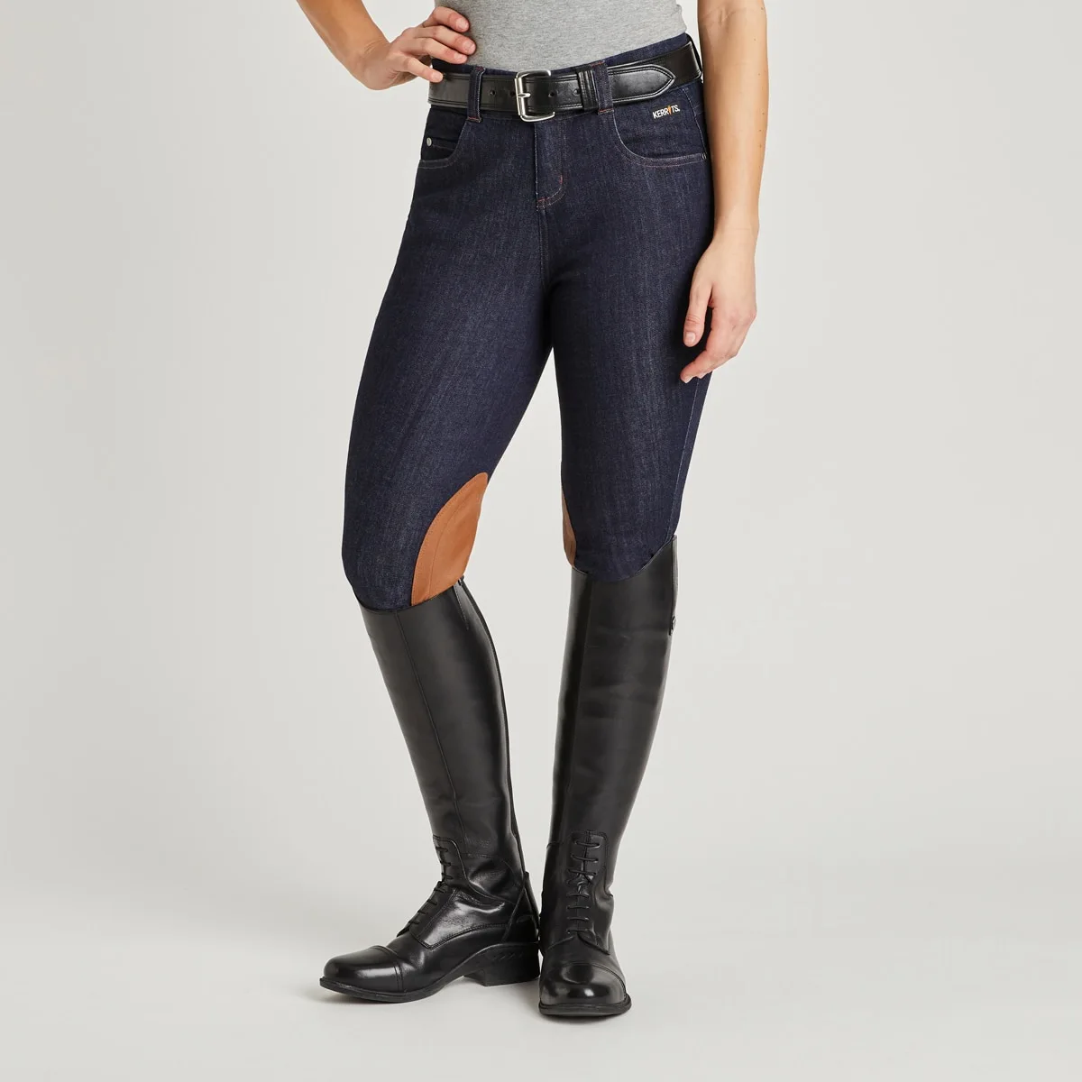 Kerrits Stretch Denim Knee Patch Breech