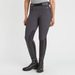 Hadley Mid-Rise Side Zip Breeches By SmartPak - Knee Patch