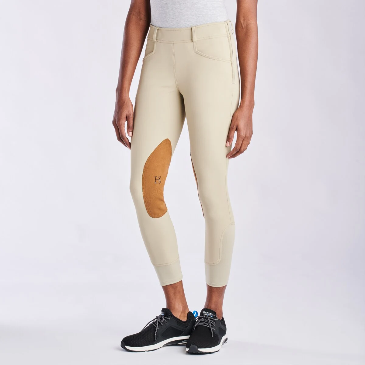 Hadley Mid-Rise Side Zip Breeches By SmartPak - Knee Patch - Image 15