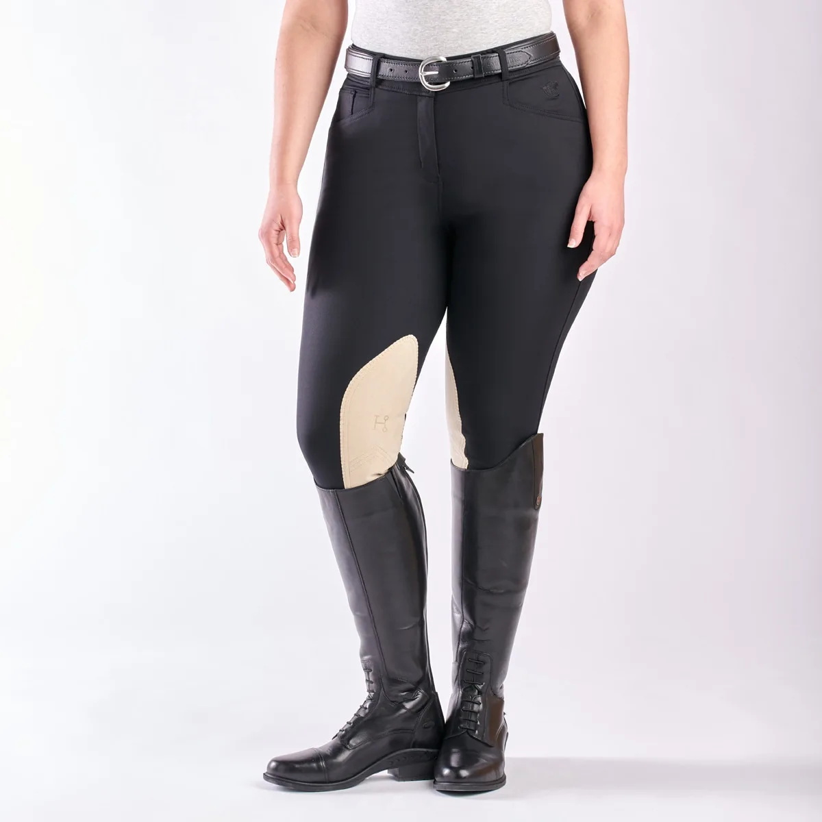 Hadley High-Rise Breeches By SmartPak - Knee Patch - Image 5