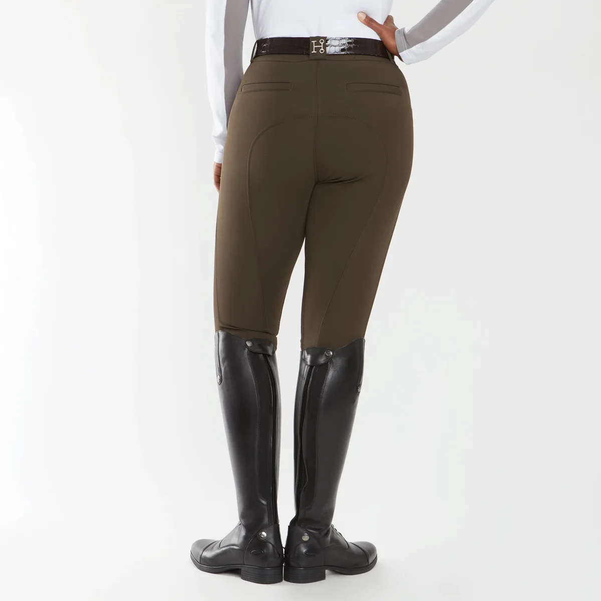 Hadley High-Rise Breeches By SmartPak - Knee Patch - Image 2