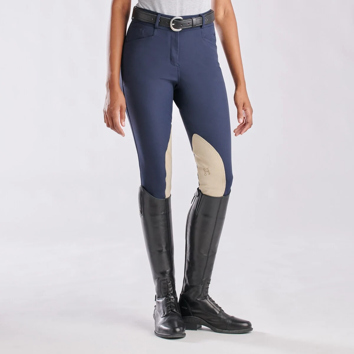 Hadley High-Rise Breeches By SmartPak - Knee Patch - Image 13