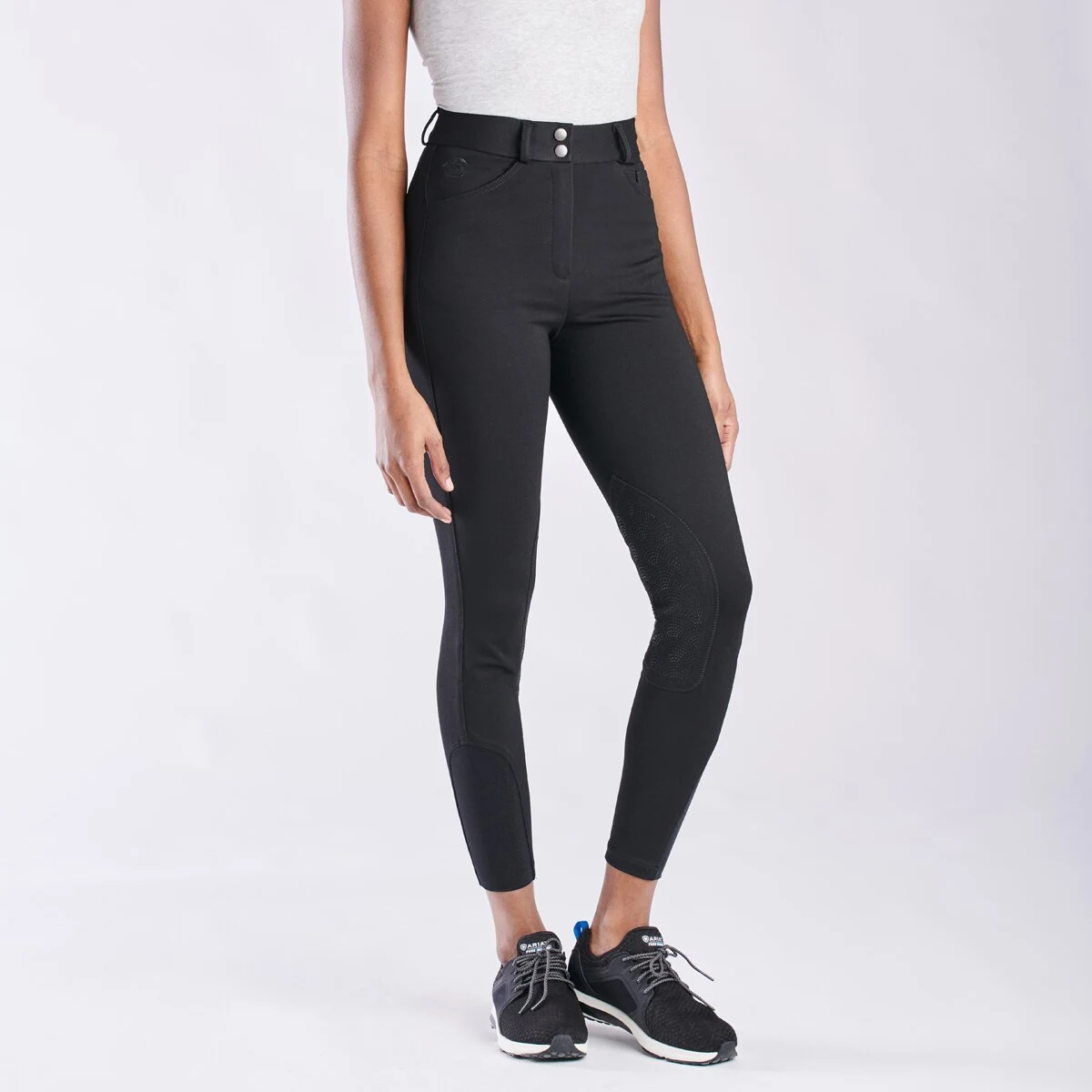 Piper Knit High-Rise Breeches By SmartPak - Knee Patch - Image 6