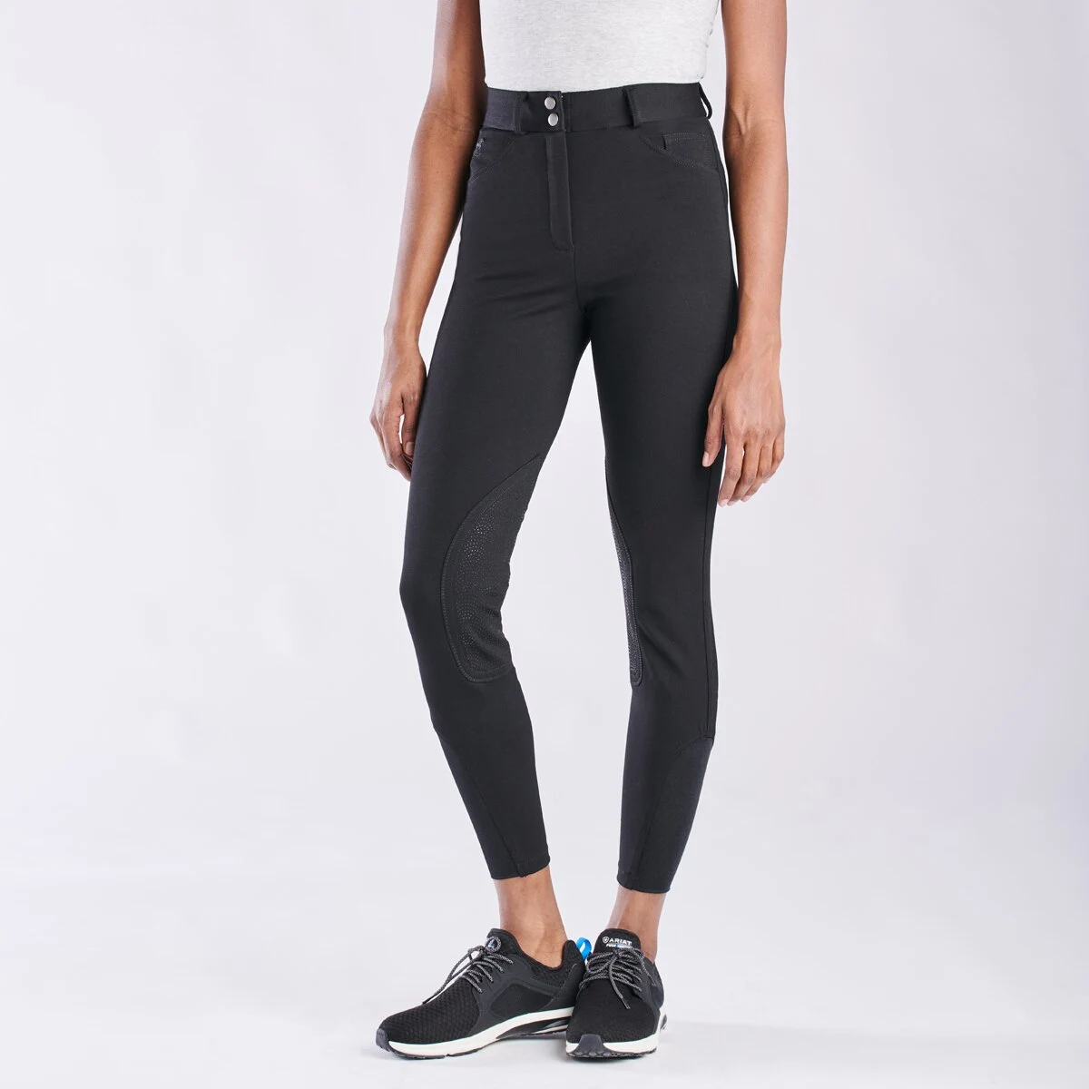 Piper Knit High-Rise Breeches By SmartPak - Knee Patch - Image 7