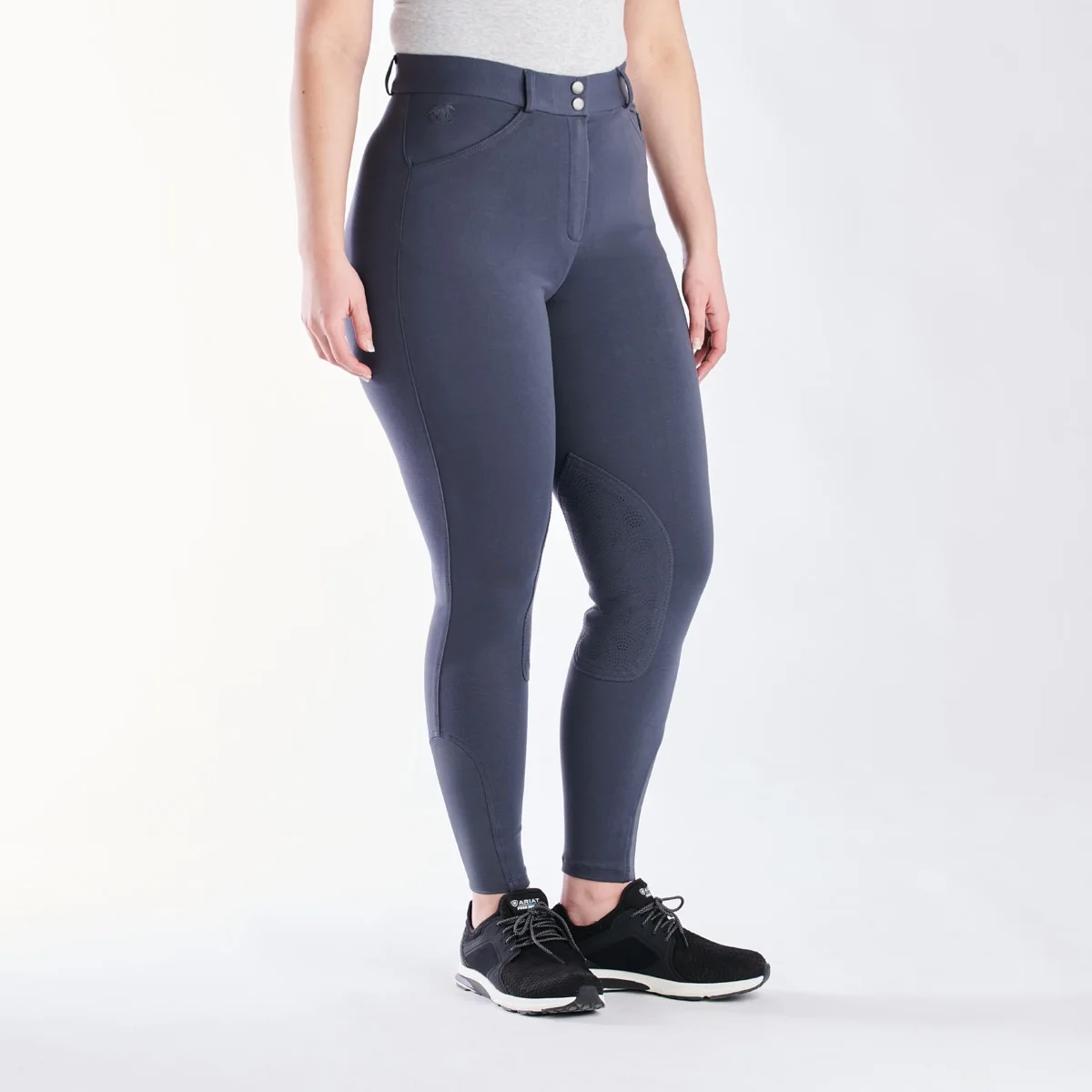 Piper Knit High-Rise Breeches By SmartPak - Knee Patch - Image 10