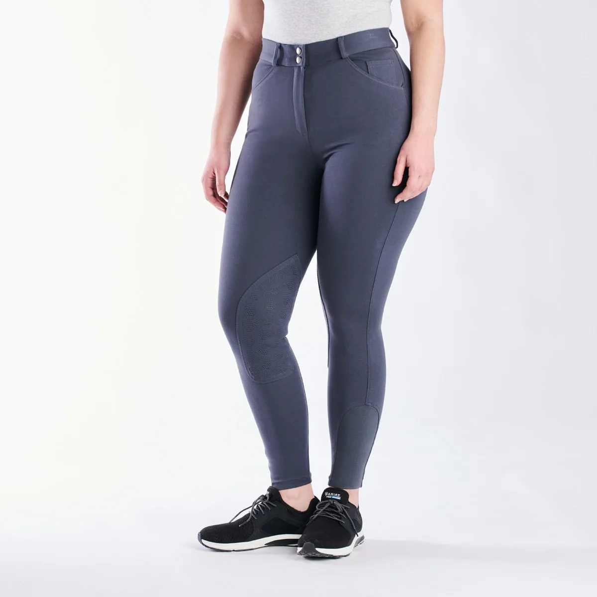 Piper Knit High-Rise Breeches By SmartPak - Knee Patch - Image 11