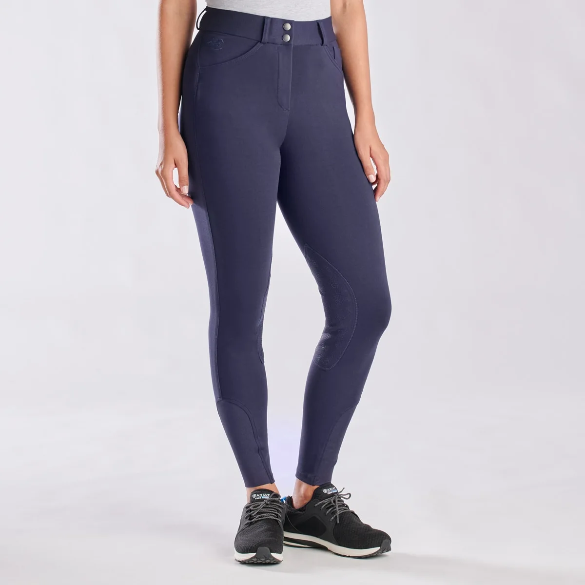 Piper Knit High-Rise Breeches By SmartPak - Knee Patch - Image 2