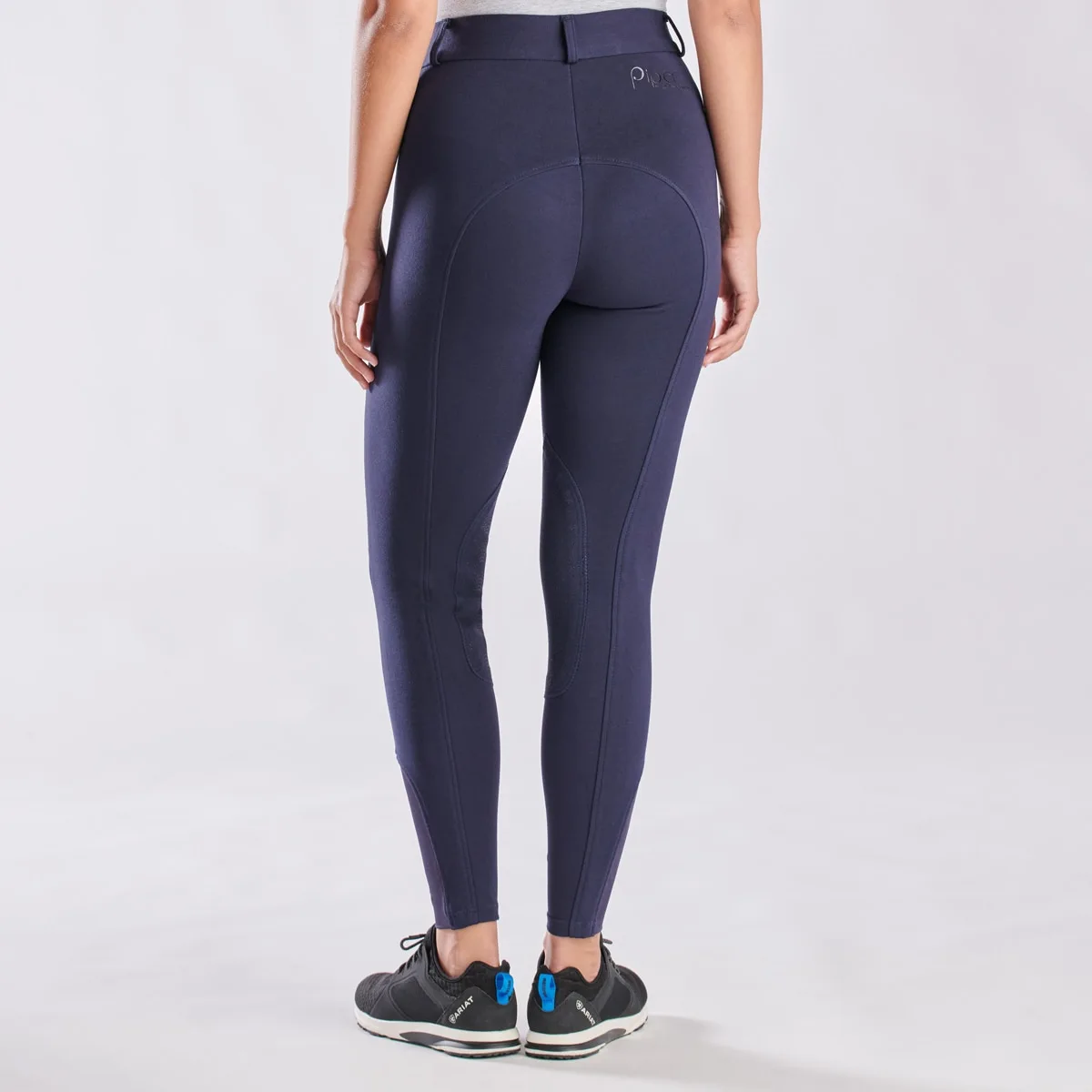 Piper Knit High-Rise Breeches By SmartPak - Knee Patch - Image 3