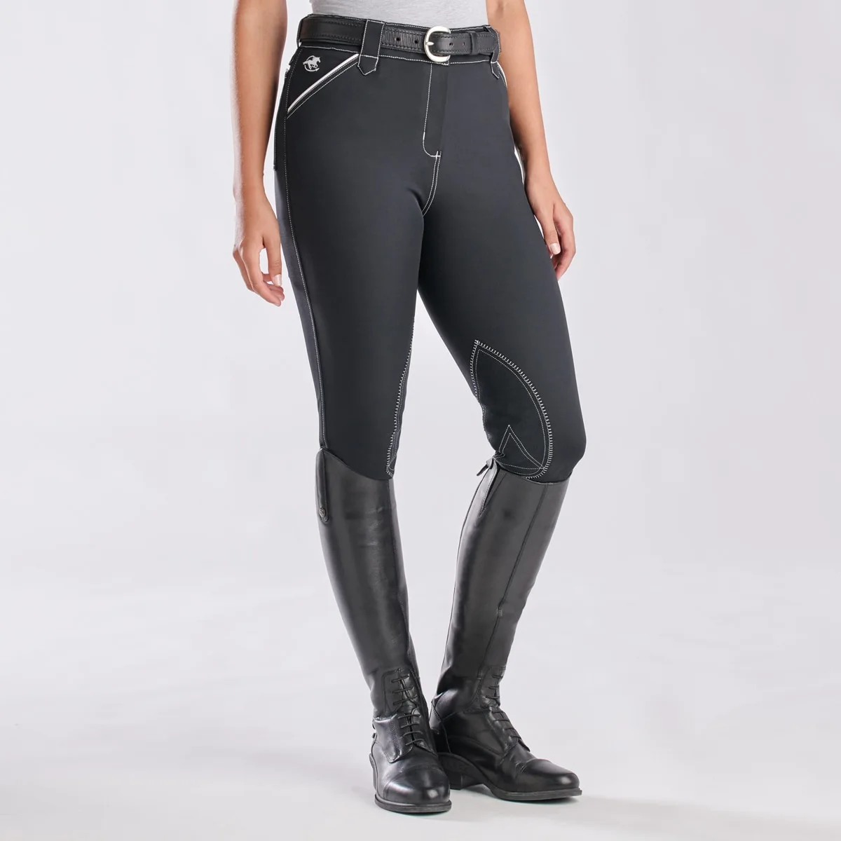 Piper Evolution High-Rise Breeches By SmartPak - Knee Patch - Image 9