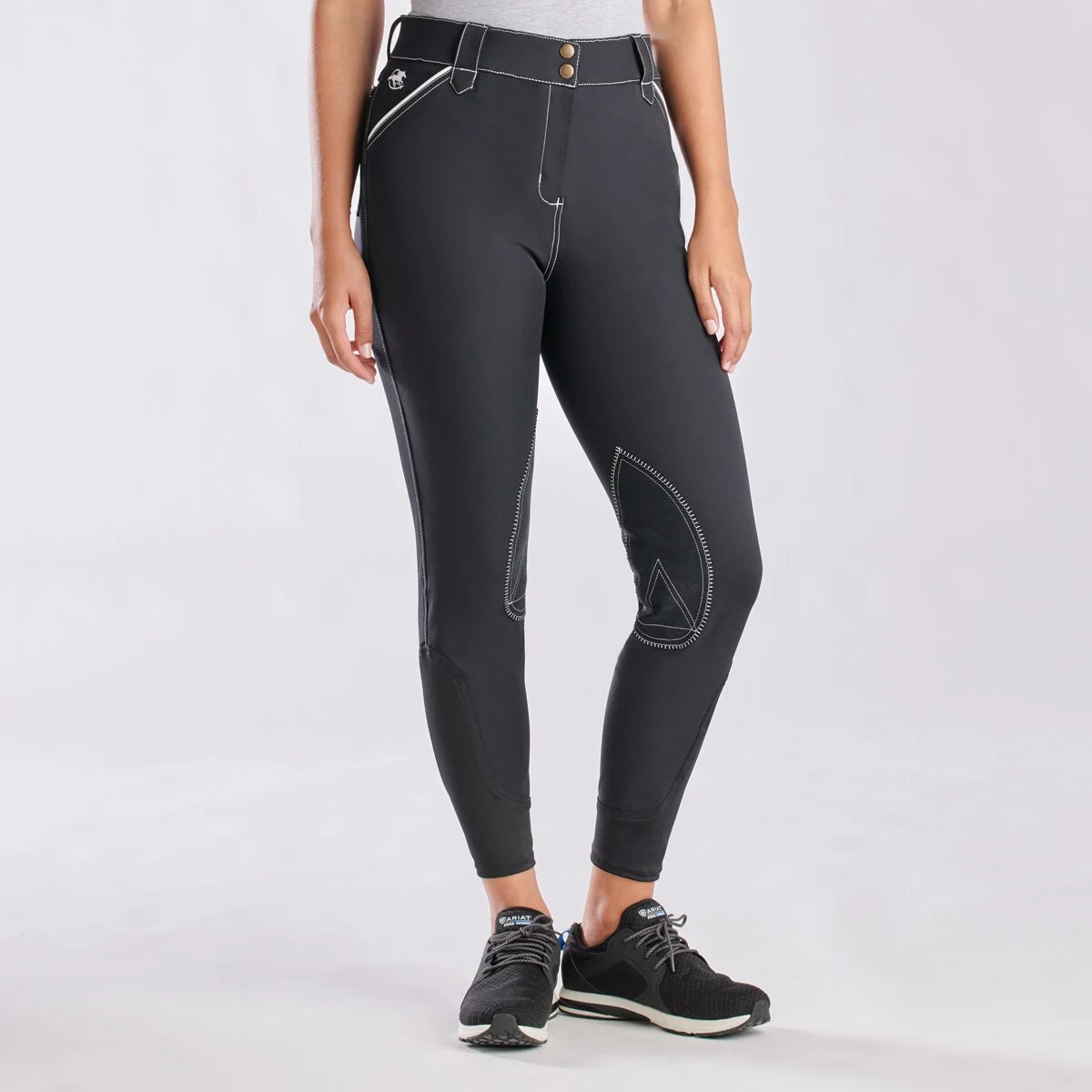 Piper Evolution High-Rise Breeches By SmartPak - Knee Patch - Image 10