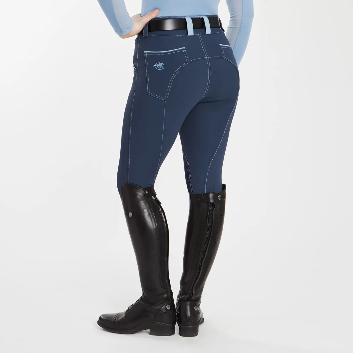 Piper Evolution High-Rise Breeches By SmartPak - Knee Patch - Image 2