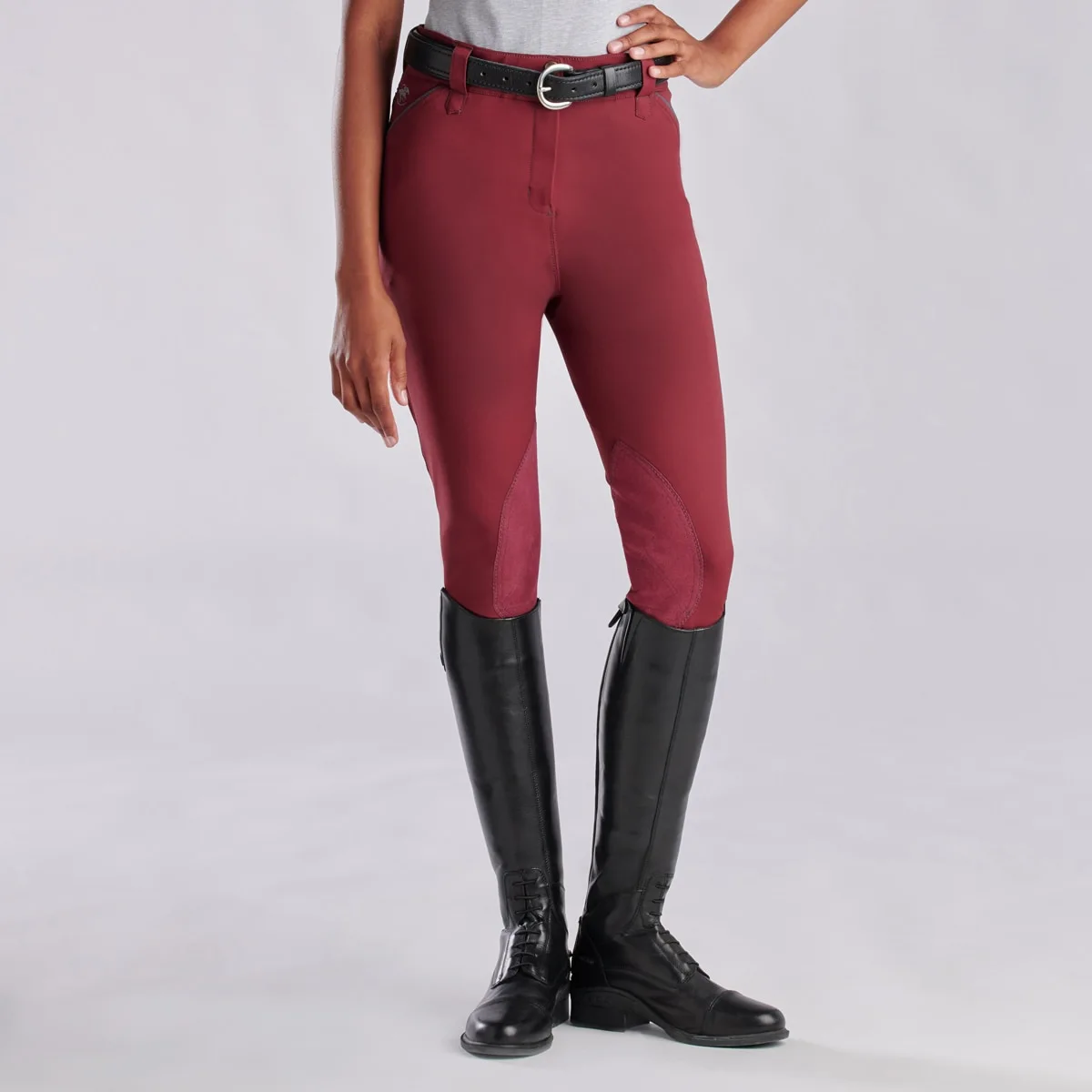 Piper Evolution High-Rise Breeches By SmartPak - Knee Patch - Clearance! - Image 9