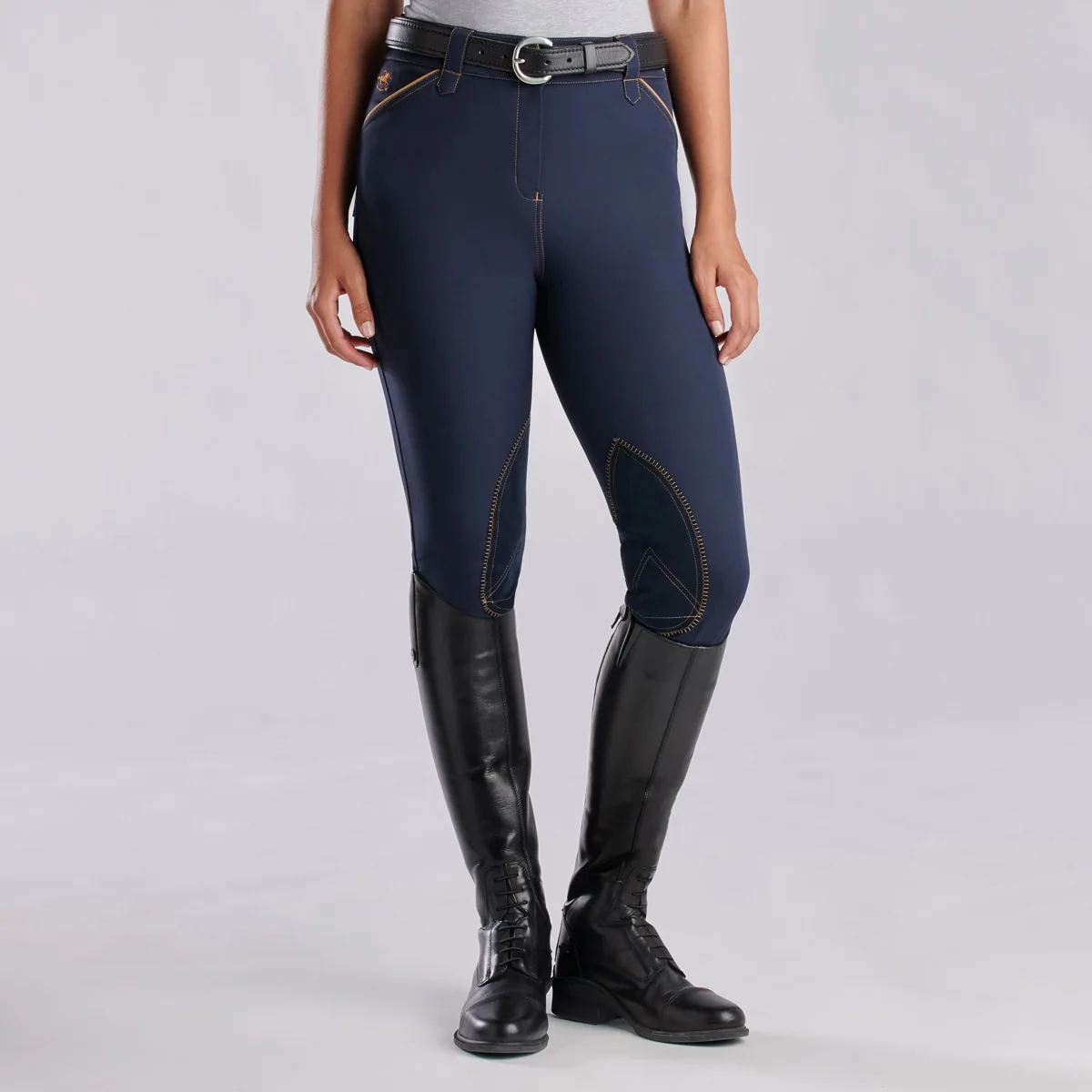 Piper Evolution High-Rise Breeches By SmartPak - Knee Patch - Image 5