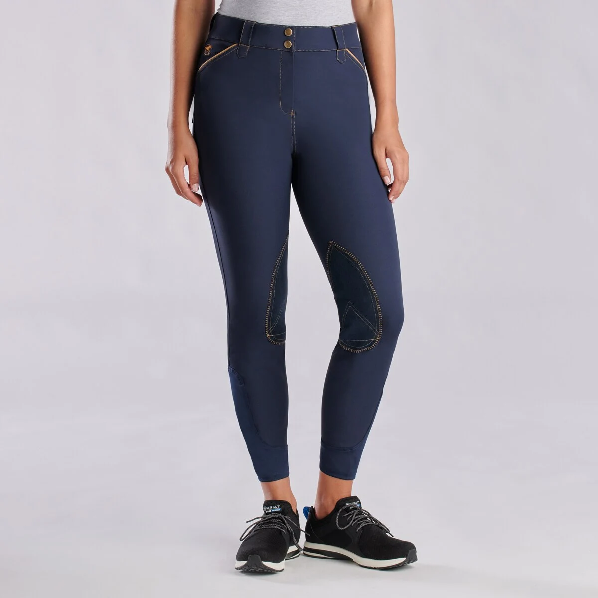 Piper Evolution High-Rise Breeches By SmartPak - Knee Patch - Image 6