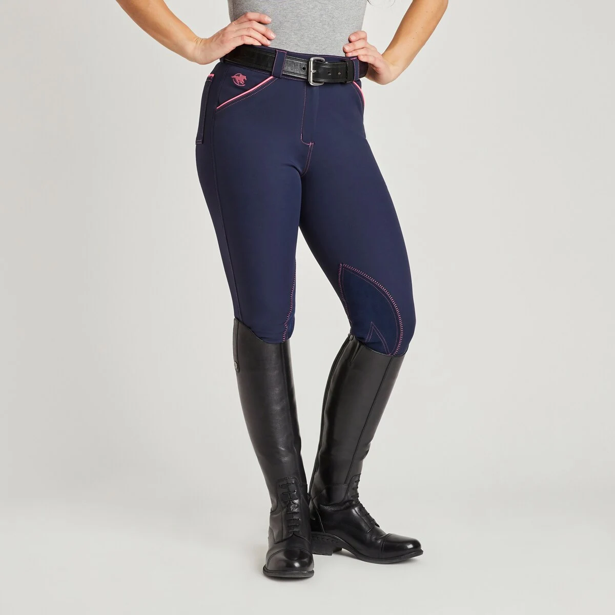 Piper Evolution High-Rise Breeches By SmartPak - Knee Patch - Clearance! - Image 17