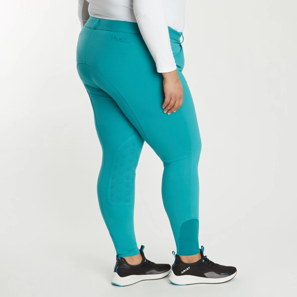 Piper Knit High-Rise Breeches By SmartPak - Knee Patch - Image 17